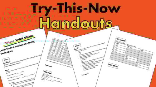Handouts with Try-This-Now Activities