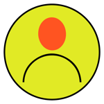 Light green anonymous headshot