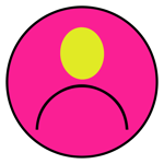 Pink anonymous headshot